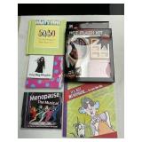 Menopause books, Hot flash kit, etc