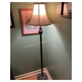 Floor lamp, metal, working, 59" tall