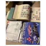 Postage stamps album,  Nascar photos, books