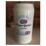 Hacker-Pschorr munchen German Beer stein 7 3/4"h