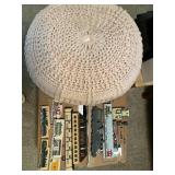 Poof ball stool, My Home Town buildings