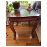 End table, cherry? No contents 23" x 24" x 27".