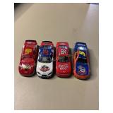 4 Diecast racing car Approx. 3" long