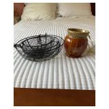 Wire basket hanger & Yankee Candle scent melter