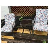 3 Pc. Patio Furniture set - 2 chairs