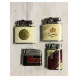4 Vtg. Continental lighters