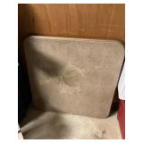 Vintage 1958 folding card table w/3 chairs (table