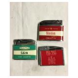 3 Cigarette lighters - Salem,Winston,pall mall -