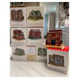 7 Liberty Falls Collection houses-2 3/4" tall Avg