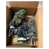 Bottle Brush trees, plastic, ceramic,etc 7 1/2 "
