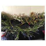 Faux floral garland 4ft & 2 Floral piks