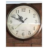Quartz battery operated wall clock 18"d