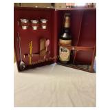 Drink mixing case w/ contents ( empty bottle)