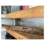 2 Vtg wood levels, show wear, longest is 48'