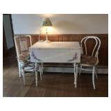 Hand painted drop leaf table 35ï¿½x 22ï¿½ opens to