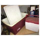 Thermos 34 & Coleman cooler (no shipping)