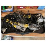 5 Drop lights on plastic boot tray