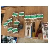Misc- hole plugs, hole drill, fastener bit,