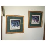 2 Framed Prints 18'x18ï¿½
