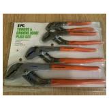 4pc Pittsburgh tongue & groove joint plier set