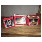 3 Cast iron Christmas stocking holders