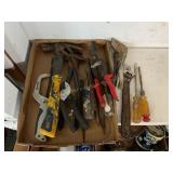 Misc hand tools- hammer, screwdriver, wrench,
