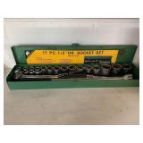 AJ socket set, 1/2' Dr, metric