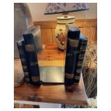 Cast iron bookends (show wear)