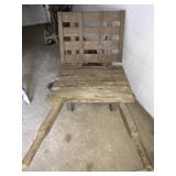 Vtg. Flat bed wheelbarrow