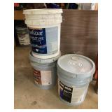 Misc valspar paint, sealer, & Kool Seal , half