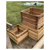 3 Wood crates