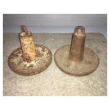 2 Lead boat weights (NO shipping)