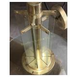 Hanging Brass & Glass light fixture (NO shipping)