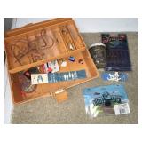 Fenwick 1040 plastic tackle box w/contents -