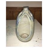Signed Pottery candle holder
