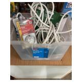 Heavy duty outside power cords, strips, timer,