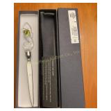 Waterford crystal seahorse letter opener 8 3/4'