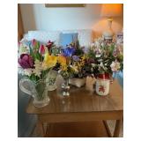5 flower arrangements 12' tallest