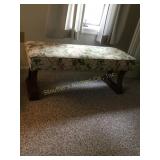 Cushioned wood bench 44' x 18' x 17'
