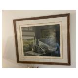 Wall hangings- mirror 20' x 24', pictures 36' x