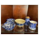 Stoneware mug, soup bowls, bowl etc, 4.5' tallest