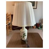 Table lamp ceramic & brass, 24' tall, works