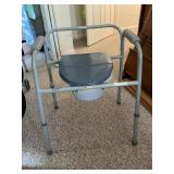 Guardian bedside toilet chair, adjustable height