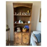Wood cabinet/ shelves, no contents 30' x 76x 15'
