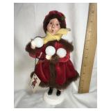 Byers Choice Carolers, Sarah w/tag, 9.5'H