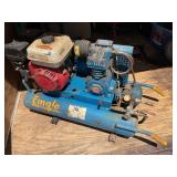 EMGLO wheelbarrow style gas air compressor, no