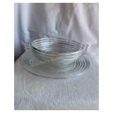Anchor, hocking, ribbed glassware 10' dia largest