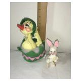 2 Annalee Mobilitee Dolls- 1998 bunny 3ï¿½H, Easter