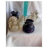 5 Glass & porcelain insulators- whitall