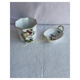 Herend hand painted bird mini vase 2.5ï¿½ tall &